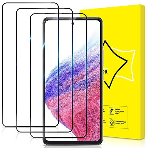GiiYoon 3 Stück Panzer Schutz Glas für Samsung Galaxy A53 /A52S /A52, HD Displayschutzfolie, 9H Härte, Anti- Kratzer, Bläschenfrei, Ultrabeständig