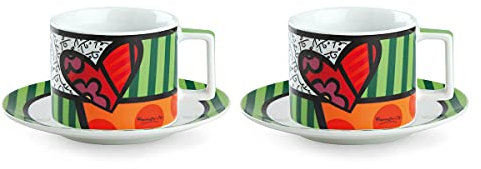 Egan Set 2 Tazze Cappuccino Britto Cuore ML.220