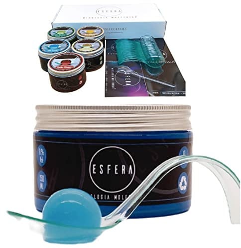 Esfera Mixología Molecular - Esferificaciones Kit con Alginato de Sodio - Cocteles Preparados - Kit 5 Sabores de Cocteleria - Kit Gin Tonic Regalo Original Gourmet - Tonica de Corte Molecular
