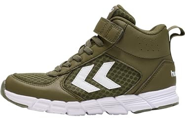 hummel Speed MID JR Sneaker, Dark Olive, 34 EU