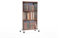 Könighaus Bild Infrarotheizung Standgerät - 1000 Watt - Energiesparend = wärmt innerhalb von 2 Minuten - mit Standfüßen & Thermostat - mobile Standheizung - Echter Hingucker mit Motiv: Bücherregal