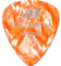 JIM DUNLOP Plektrum Genuine Celluloid Classic, 12 Stück, Orange, Kaliber: Medium
