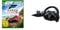 Microsoft Forza Horizon 5 (Xbox One, Series X) + Logitech G920 Driving Force Gaming Rennlenkrad, Zweimotoriges Force Feedback, 900° Lenkbereich, Racing Leder-Lenkrad - Schwarz