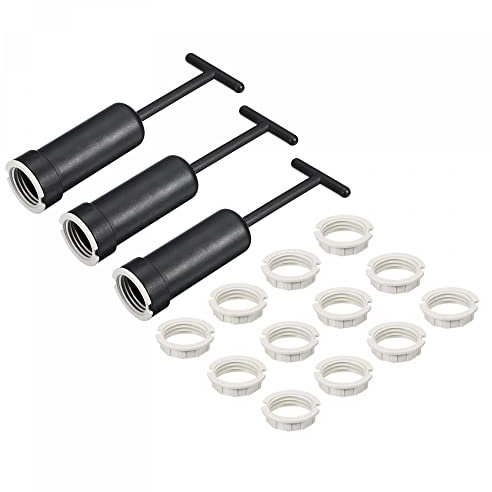 sourcing map 15Stk G9 Steckdose Lampe Halterung Ring Ersatz M20 mit 3Stk Ausbauwerkzeug 1Set