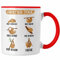 Trendation - Faultier Yoga Tasse Geschenk Lifestyle Yoga Lehererin Lehrer Geschenkidee (Rot)