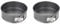 Chef Aid Non-Stick Spring Form Cake Tin, Round Cake pan with Loose Base for Easy Release, Fridge and Freezer Safe. Grey, 19cm, 7.5 inch (Pack of 2)