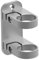 Sellon24® Anclaje de pared de acero inoxidable, redondo, poste de barandilla de 42,4 mm, ajustable, soporte para postes, redondo, soporte para tubos, estable, lateral, soporte de pared, pieza de