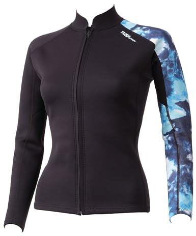 TUSA Sport Womens 2mm Neoprene Wetsuit Top, Black, Large