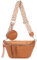 irisaa Umhängetasche Damen Crossbody Bag, 3 in 1 Schultertasche, Bauchtasche mit Reißverschluss und Verstellbarem breitem Gurt, Handtasche für Männer Frauen, DKB Farbe:Braun Separat