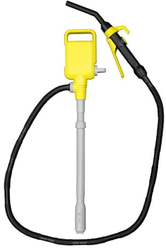 TERA PUMP Automatic Nozzle Fuel Transfer Pump, Hand Control Nozzle, Extendable Intake, 49.2 inch Outtake Hose, 2.5 GPM