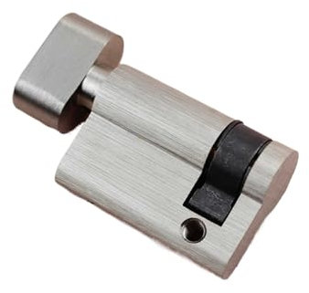 Allayu Excelente Cilindro de Cerradura Invisible para Seguridad del hogar, Cerradura de Puerta Invisible con Puertas de Metal Cepillado para núcleo de Cerradura del hogar