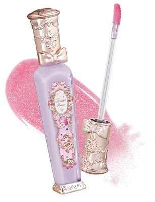 Flower Knows Rokoko Strawberry Purple Gloss, Moisturizing Lip Oil, Moisturizing Lipgloss, Makeup for Girls and Women, Vegan & Cruelty Free, 0,3 oz