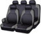 ADUZA Auto Sitzbezüge Set für Toyota RAV4 Hybrid 2016 2017 2018 2019 2020 2021 2022 2023 2024, Wasserdicht Bequem Sitzschoner Autositzbezüge Innenraum Zubehör,Grey