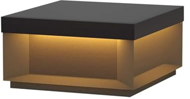Außenbereich Pfostenleuchten IP65 Wasserdichte Säulenleuchte for draußen 3000K LED Zaun Deck Post Cap Licht Moderne Landschaft Säule Lampen for Patio Pfosten flache Oberfläche Stigma Laterne(Size:50*2