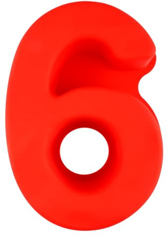 Thyonta 10 Inch Digital Silicone Mould Birthday Cake Baking Tools Chocolate Fondant Silicone Mould Easy Release Suitable for All Holidays (Number 6)