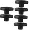 ULTECHNOVO 3sets Pot Grip Handles Pressure Cooker Cover Knobs Bakelite Knobs Replacement Set 2pcs*3