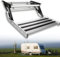 Dfdieratve Klappbare Aluminium-RV-Stufen mit Elektrischer Fernbedienung, Doppelt Herunterklappbare Trittleiter für Wohnmobile, Zusammenklappbare, Robuste Sicherheitsplattform,1-Step Manual