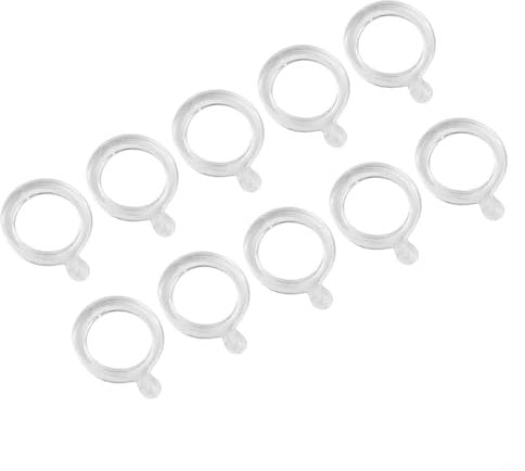 100 Pcs of Elastic Transparent Bait Bands for Coarse Fishing for Carp Hooks and Hair Rigs (L)