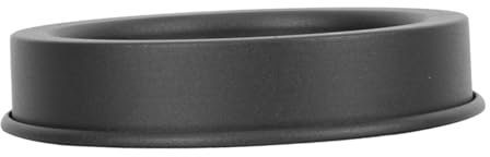 Schwarzes Kerzenhalter Tablett aus Eisen mit Konkaver Form