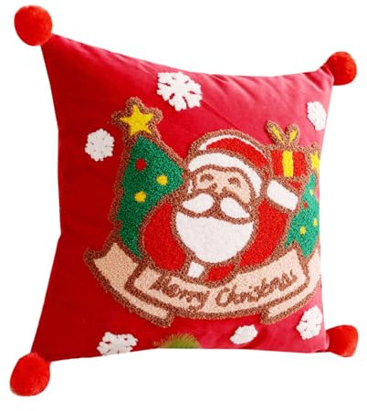 CVZQTE Kissenbezug Mit Weihnachtsmotiv Für Schlafzimmer Oder Wohnzimmer Bequemer Sofakissenbezug Abnehmbare Waschbare Kissenhülle