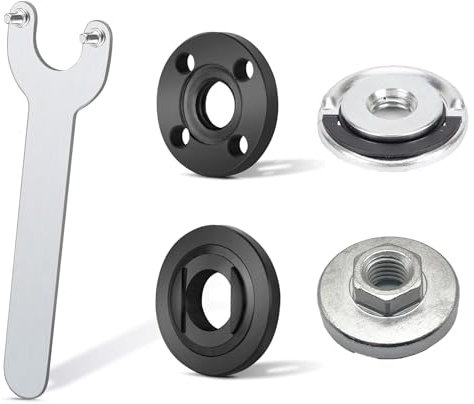 Quick Release Nut for Angle Grinder, M14 Grinder Nut, 5 Pcs Angle Grinders Accessories (2 pcs 125 Lever + Spanner + M14 self-Locking Lever + hexagona Accessories)