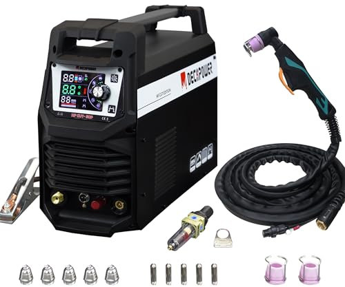 DECAPOWER macchina da taglio al plasma ad arco pilota HF CUT-50P 50Amps 220V Con arco di battitura del pilota Taglio netto 15mm (HF CUT50P)