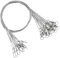 9Tong Rigs Saltwater Fishing Leader Stainless High Strength Wire Leader Lure High Strength Fishing Leaders Wire White Nickel #3 50lb 15.8in 20pcs