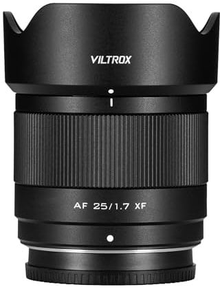 VILTROX 25mm F1.7 Fuji, AF 25mm f1.7 Objectif Monture X pour Fuji, Objectif 25/1.7 XF pour Fuji X-T4 X-T10 X-T20 X-T30 XT30II X-T200 X-H2 X-H2S X-T5 X-S20 X-T50 X-M5