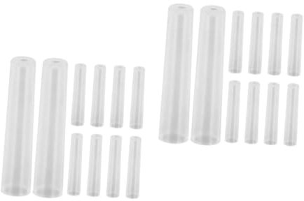 Tofficu 20pcs Plastic Pencil Caps Pen Caps Tip Nibs Protectors Cover Pencil Extenders Holders Toppers for Students Schools Offices