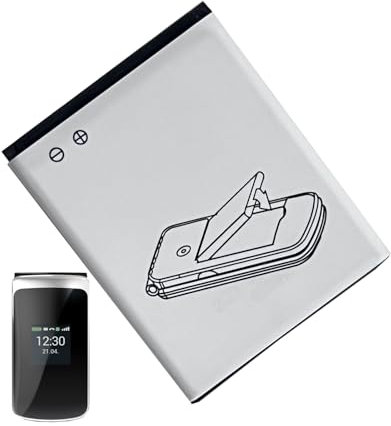 MUKUZI AKKU Compatible with Emporia Touch smart Telefon,Emporia Touch smart 2 Senioren Handy 1400mAH (Replacement for AK-V188)