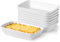 Lot de 8 Plats à Four en Céramique, 400ml Plat Four Rectangulaire, Petits Plats de Cuisson pour Friteuse à Air, Plat à Welsh Individuel, llant au Four et au Micro-ondes, 18 x 11 x 4 cm