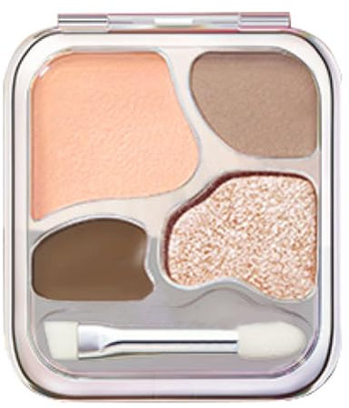 Ombretto a piastre, kit trucco da donna, palette di ombretti da donna, tonalità glitterate opache, impermeabili, resistenti alle sbavature, 4,8 x 1 x 5,5 cm, per viaggi, feste, uso quotidiano