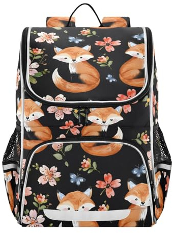 Mnsruu Kinder-Rucksack für Schule, Mädchen und Jungen, Büchertasche für Grundschule, mit reflektierenden Streifen, C2686, 41x31x20cm, Rucksack Backpacks