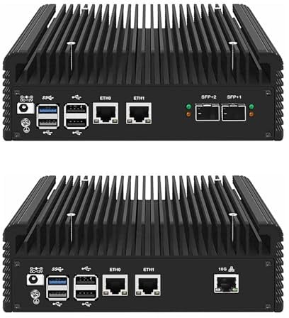 Computer firewall solido i3-N305 2x10G RJ45 LAN SFP+ 2x2.5G i226-V Mini PC NVMe 2*SATA NAS Home Server