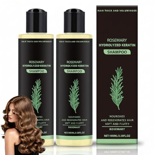 Rosmarin Shampoo für Haarwachstum,Organic Rosemary Hair Growth Shampoo,Rosmarin-Haarwuchs-shampo für Frauen und Männer,Pflegendes Volumen für Fettiges gegen dünner werdendes Haar und Haarausfall