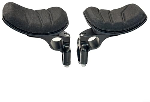 EXTRWORY Supporto per manubrio della bicicletta in lega di alluminio 7575 CNC antiscivolo morsetto per strada pista di montagna per TT Bike Ciclismo Training (22.2)