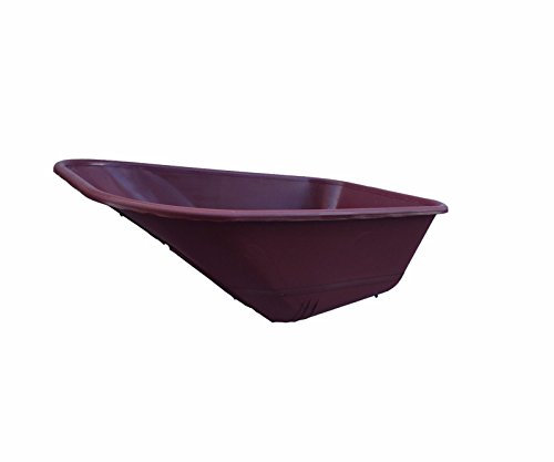 KetoPlastics WHEEL BARROW BURGUNDY REPLACEMENT PLASTIC BODY 85LITRE/ NO HOLES MADE IN UK