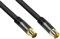 Good Connections GC-M2059 - Cavo per antenna TV SmartFLEX, 20 m, connettore coassiale a presa IEC/coassiale a 4 schermature, 120 dB/75 Ohm, connettori dorati, colore: Nero