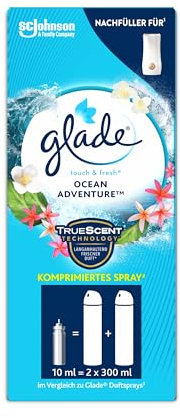Glade Touch & Fresh (Brise One Touch) Nachfüller, Lufterfrischer Minispray, Ocean Adventure, 1er Pack (1 x 10 ml)