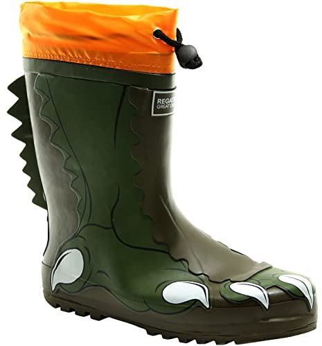 Regatta Kids Mudplay Jnr DkKha/RustyO EU36/UK3 Green
