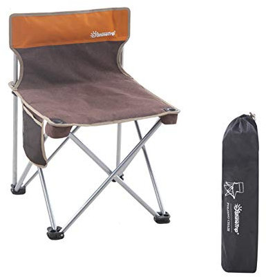 WANGLXFC Klappstühle, Ultraleichter Mini Campingstuhl klappbarer Strandstuhl Aluminiumgestell - Stabiler Outdoorstuhl, Faltstuhl, Outdoor, Wandern, Zelten, Picknick, B