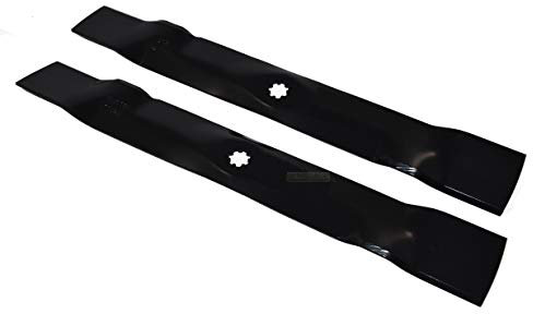 Lot de 2 lames de tondeuse 54,5 cm pour John Deere GX22151 D130 X110 X120 X125