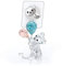 Swarovski My Little Kris Bear Portafoto, con Personaggio Orsetto in CristalliSwarovski e Metallo, Multicolore