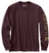 Carhartt Relaxed Fit Heavy Long Sleeve Graphic T-shirt with Logo Sleeve for Men, Red, S