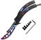 Flaschenöffner Edelstahl Bierflaschenöffner Schmetterling Multi-Tool Geschenk für Freunde und Familie (Grün + Blau)