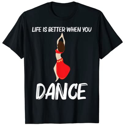 Cooler Bauchtanz für Männer und Frauen, schimmernder Tänzer T-Shirt