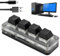 Gaming-Tastatur mit 4 Tasten Mechanische Tastatur Typ C zu USB-Schnittstelle Programmierung Schwarze Gaming-Tastatur mit RGB-Licht Plug-and-Play