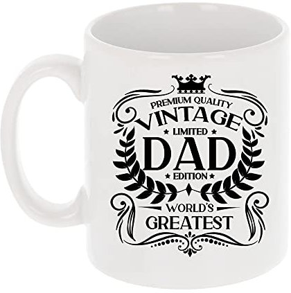 Always Looking Good Birthday Gift for Dad Vintage World's Greatest Dad Mug Gift for Coffee Lovers Tea Cup Present for Fathers 11oz Coffee Mug Funny Novelty Mug Gift for Men
