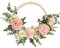 Liummrcy Artificial Pink Hydrangea and Peony Floral Spring Wreath Silk Peony Wreath with Eucalyptus Leaves Welcome Front Door Wreath Wood Bead Floral Wreath Artificial Flower Hanging Hoop Wreath