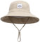 Malaxlx Baby Sonnenhut Lächeln Gesicht Beige Fischerhut Kleinkind Bucket Hat Strandhut UV Schutz Draussenhut Anglerhut Sommerhut für 6-24 Monate Mädchen Jungen